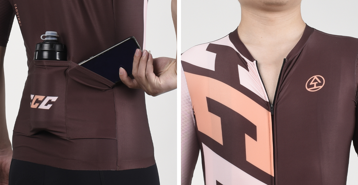 brown cycling jersey