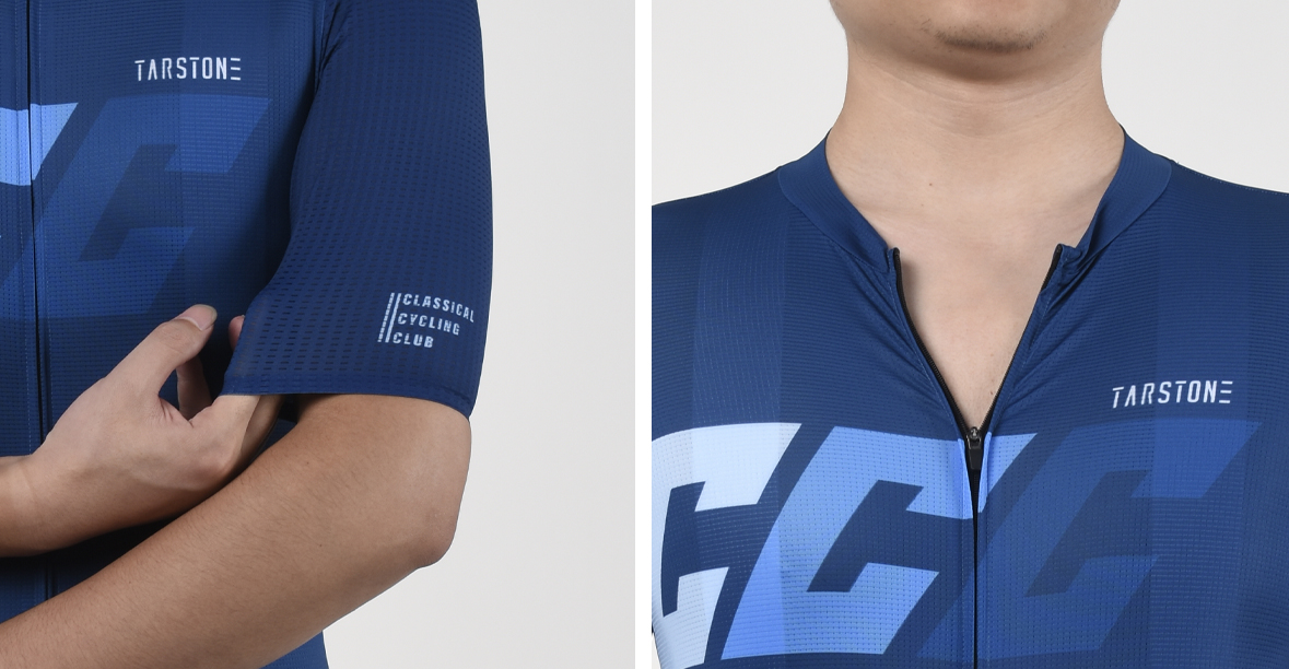 vintage blue men cycling jersey