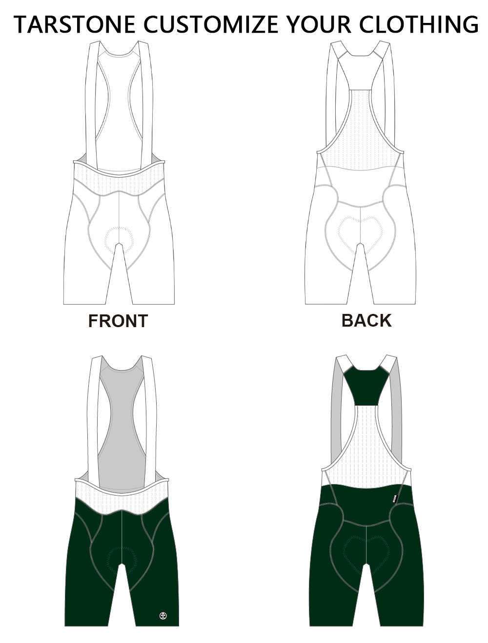 superior quality padding cycling bib shorts