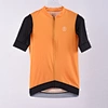 Customized Men Short Sleeve Orange Cycling Jersey Good Quality Bike Top Cycling Apparel Bicycle Racing Shirts