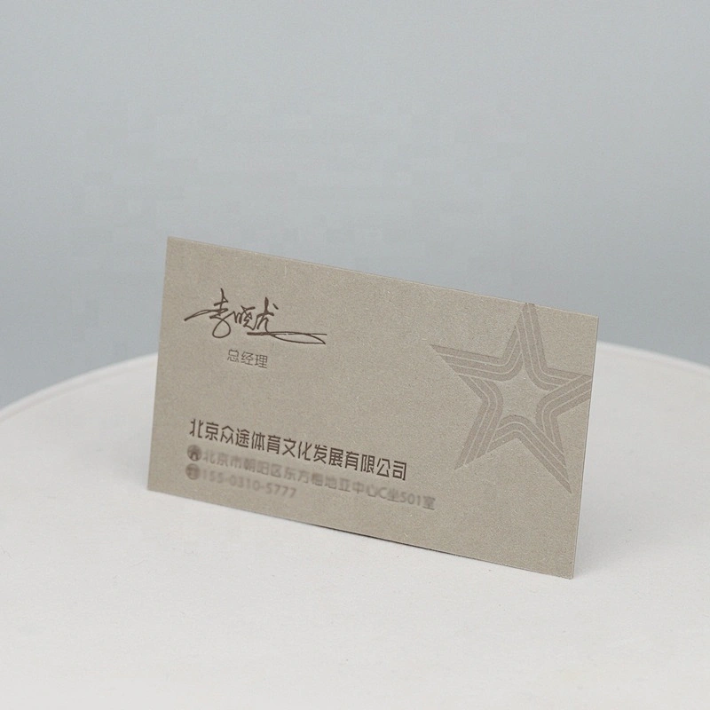 Wholesale Custom Name Card Deboss Business Card Printing