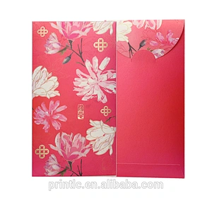 Custom design for Chinese New Year red envelope gift color Paper Envelope