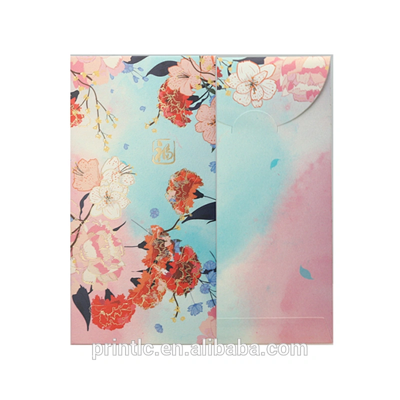 Custom design for Chinese New Year red envelope gift color Paper Envelope