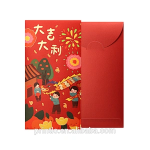 Custom designed Chinese New Year red envelopes, lucky money, envelopes, retro Style Chinese style