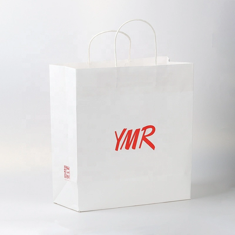 Cheap price custom kraft paper gift bag with handle