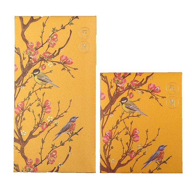 Custom-printed 2020 Flower-blossom-Fugui Envelop Envelopes in red lunar New Year pockets