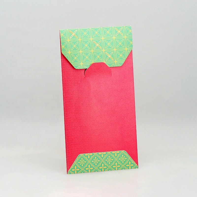 Custom Luxury Chinese Traditional New Year Lucky Money Envelope Red Pocket For Company Promotional Gifts