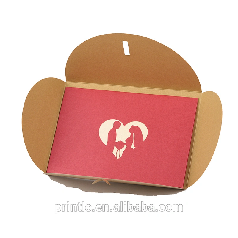 Wedding color paper 3D pop-up wedding CARDS invitation CARDS custom invitations
