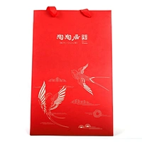 Luxury Custom CMYK Printing Matte Lamination Art Paper Gift Paper Bag With Ribbon Handle