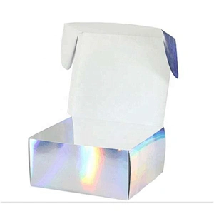 Custom Sliding Foldable Holographic Foil Drawer Gift Mailer Paper Box Logo Packaging