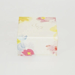 Custom Quietly Elegant Glossy Lamination Rigid Cardboard Flip Top Magnetic Box
