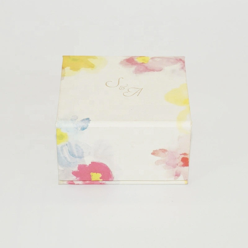 Custom Quietly Elegant Glossy Lamination Rigid Cardboard Flip Top Magnetic Box