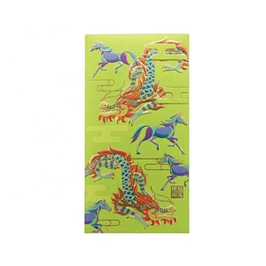 China Luxury New Design Custom Made Red Lucky Money  Envelope Pocket