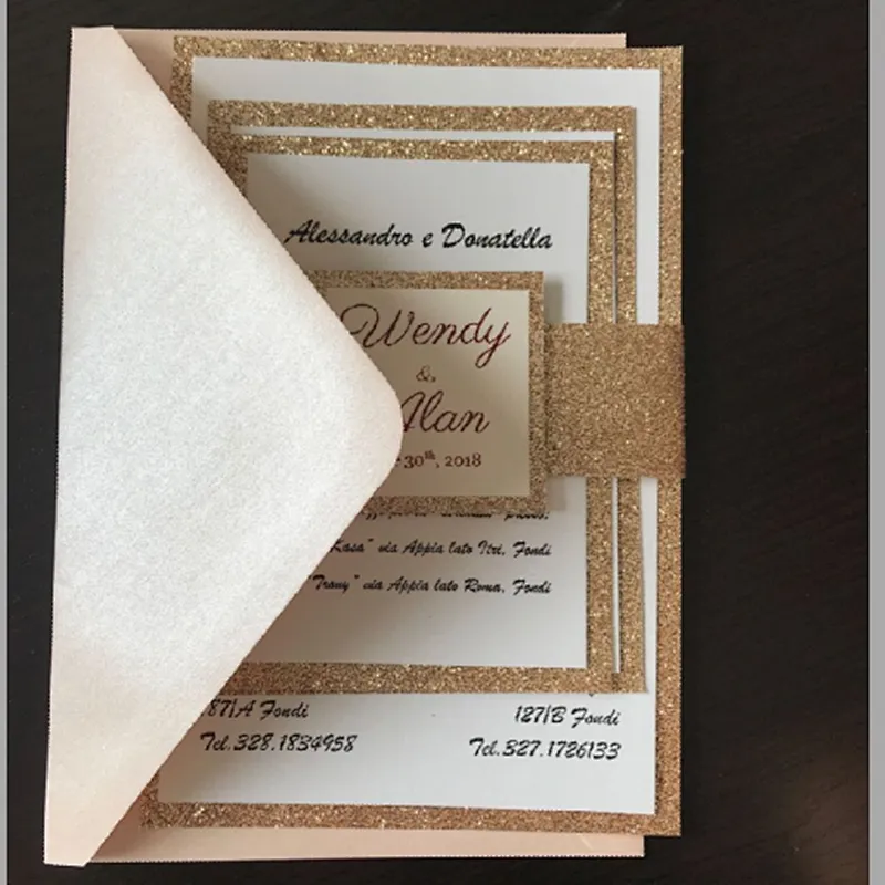Hot Sale Laser cut Wedding invitation Personalize Invitation Card