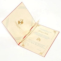 Wholesale Custom Unique Foldable 3D Greeting Card Stamping Fancy Paper Wedding Card