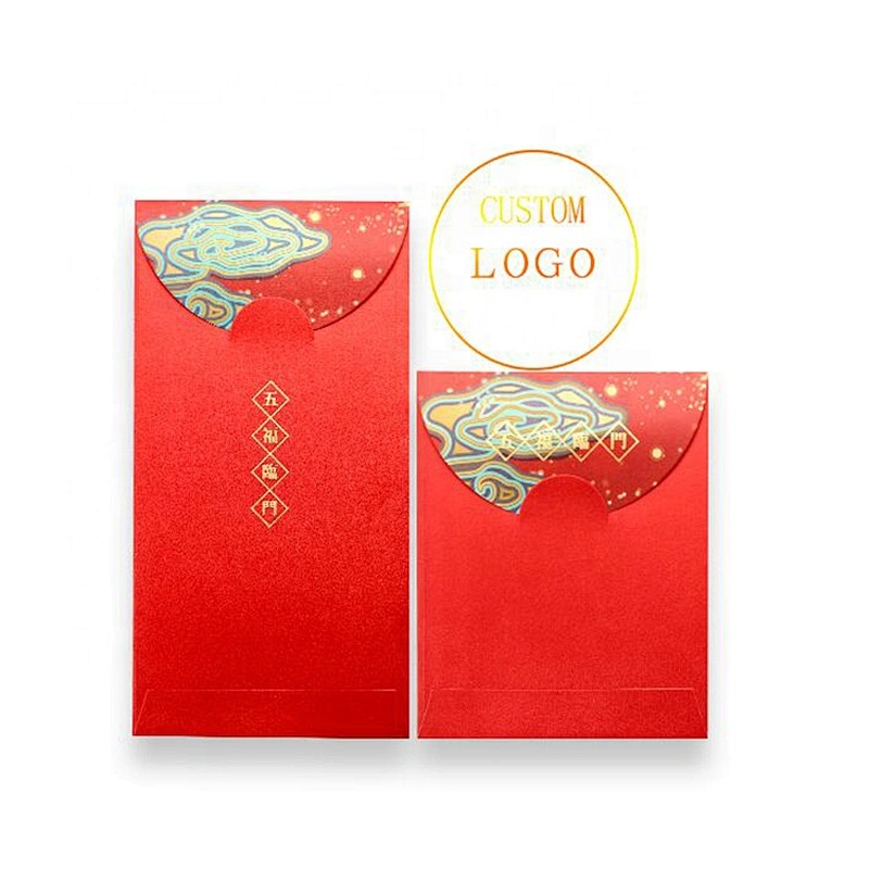 Wholesale Custom New Product Chinese Happy New Year Red Pocket Envelope With Company Logo