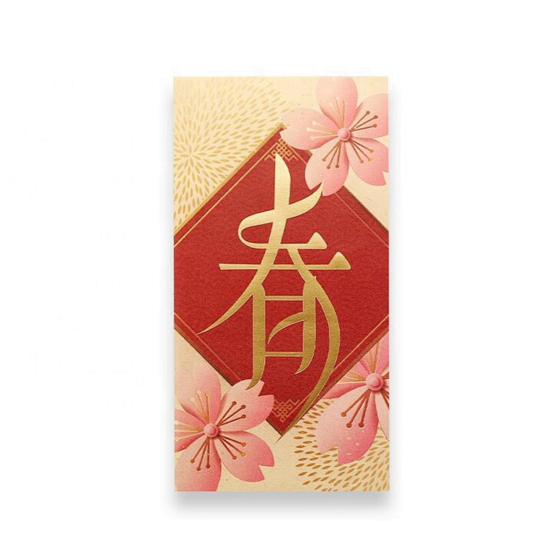Custom Luxury New Product lucky Money Paper Envelope Red Packet With Company Logo