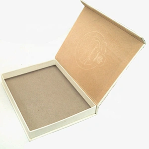 Custom Elegant White Book Shape Rigid Cardboard Magnetic Gift luxury wedding invitation box With logo Gold Foil Hot Stamping