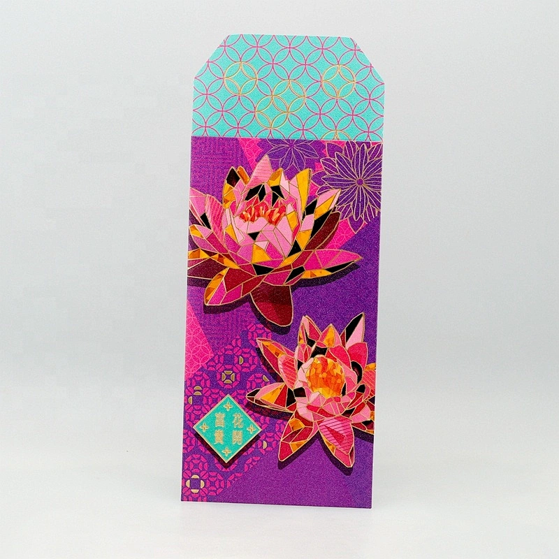 Custom Luxury Chinese Traditional New Year Lucky Money Envelope Red Pocket For Company Promotional Gifts