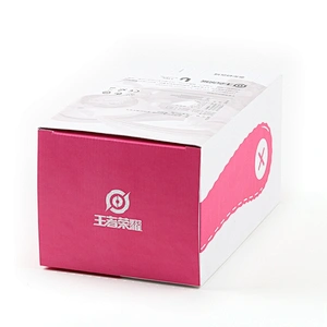 Cheap CMYK Printing Rectangular Flat Folding Printing Papercard Gift With Clear PVC box window packaging laminated boxes