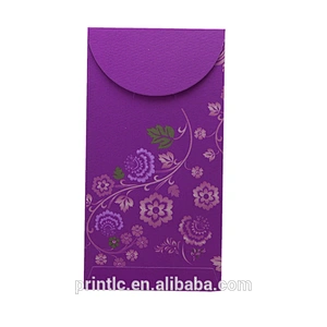 High quality custom laser cutting and hot stamping design Chinese red envelope printing wedding red envelope