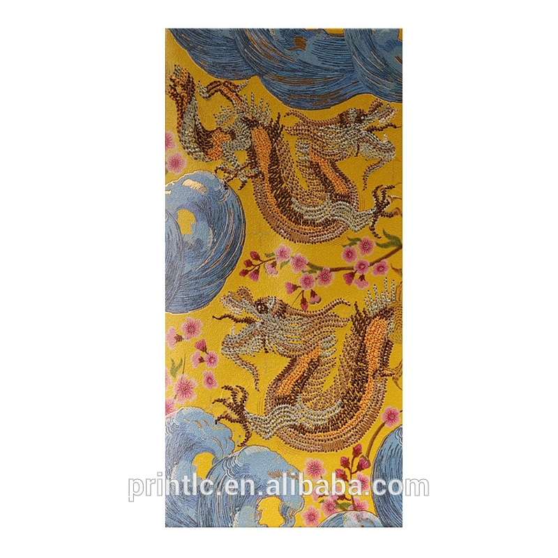 Chinese element embroidery silk red envelope, auspicious embroidery red envelope wedding