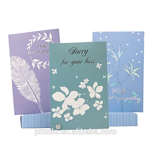 New product custom envelope handmade sympathy greeting card design