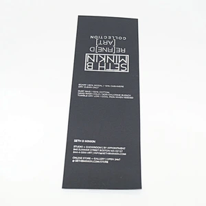 Custom China Luxury Glossy Lamination Recycled Paper Hang Tag With  Spot UV Logo For Clothing Label