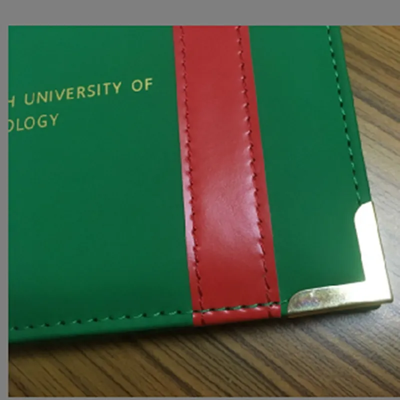 Customize certificate holder Type and PU Material leather certificate holder diploma cover