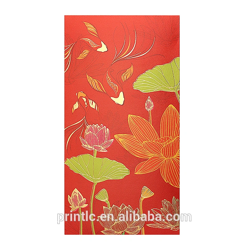 Wholesale Custom Luxury New Product Chinese New Year Red Envelope Pocket
