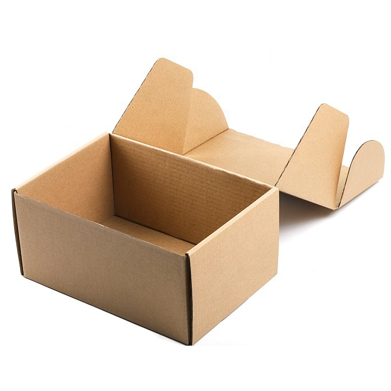 Wholesale Custom High Quality Recyclable Shoe Box One Piece Construction Corrugated Paper Packaging Box