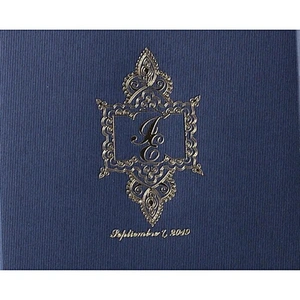 Custom foldable Wedding Invitation Card Candy Favor Gift Box with logo hot foil stamping