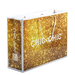 OEM Custom Luxury logo Gift Craft Shopping White Kraft Paper Bag With Handle factory