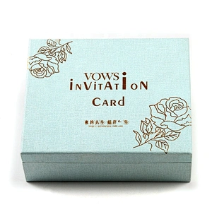 Luxury Customized Packaging Boxes Custom Logo Rigid Cardboard Invitation Gift Fashion Box With Ribbon Closure