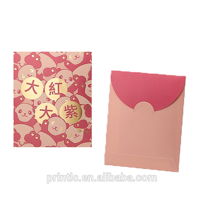 Custom logo design is used to seal lunar New Year envelopes for money packaging