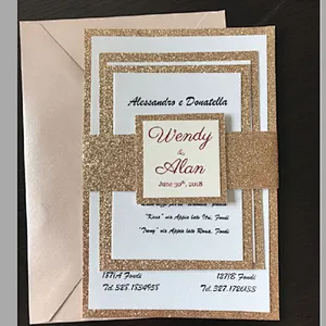 Hot Sale Laser cut Wedding invitation Personalize Invitation Card