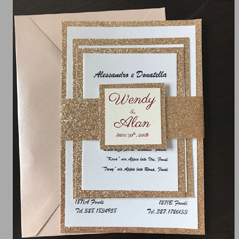 Hot Sale Laser cut Wedding invitation Personalize Invitation Card