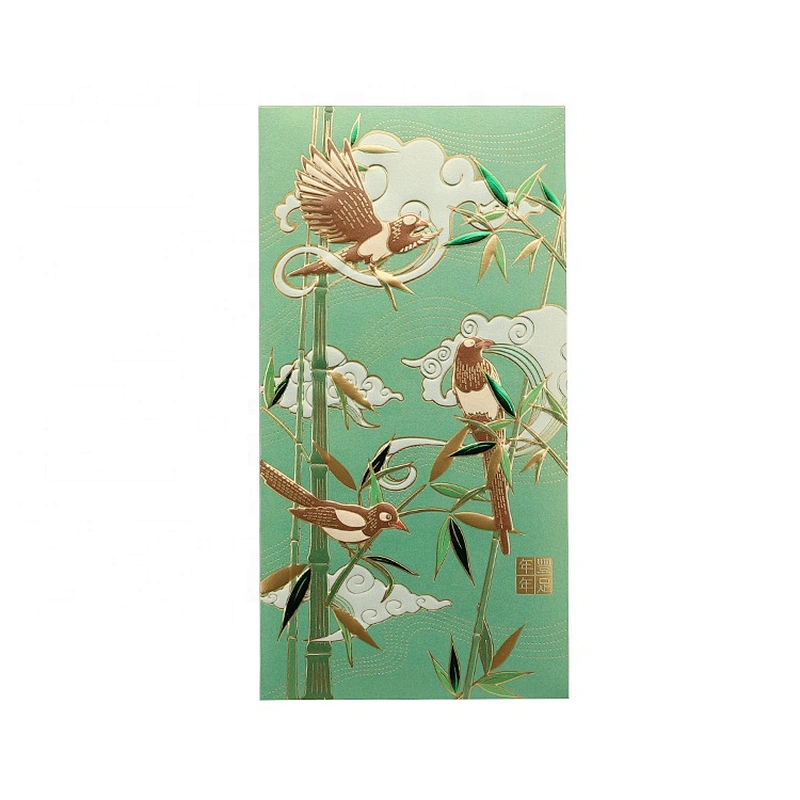 China Luxury New Design Custom Made Red Lucky Money  Envelope Pocket