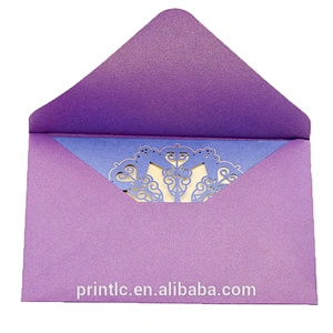 Custom print wedding invitations in full color with an envelope