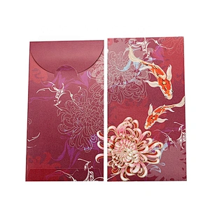 Custom Red Paper envelope Pocket Lucky money pocket New Year Red Gift Envelope