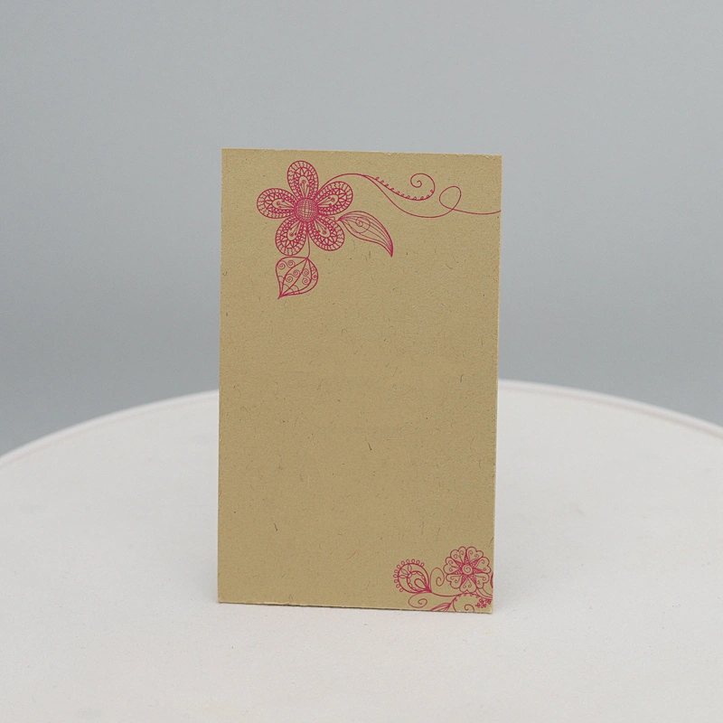 Natural Paper Name card Printing Embossed logo Debossed Business Card