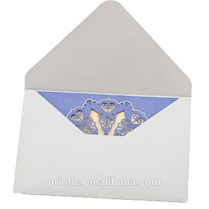 Custom print wedding invitations in full color with an envelope