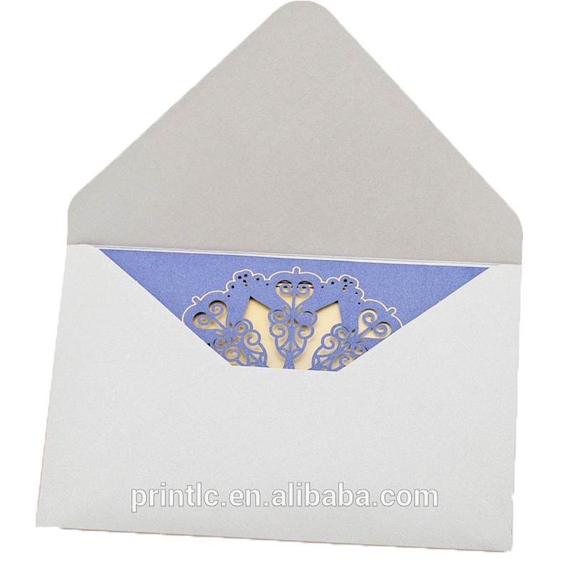 Custom print wedding invitations in full color with an envelope