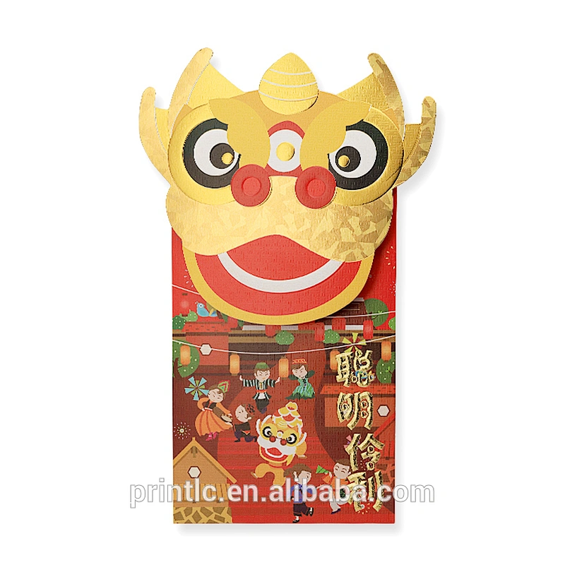 The new lunar New Year red envelope with a hot stamping design