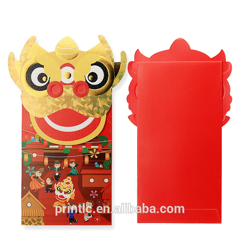 The new lunar New Year red envelope with a hot stamping design