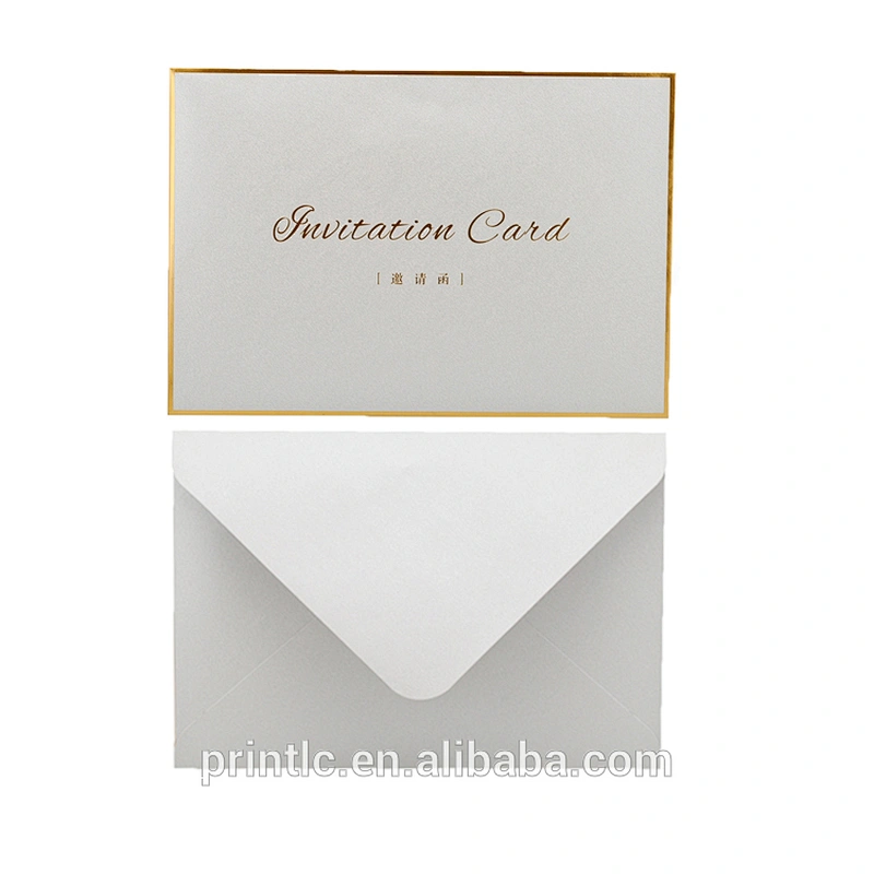 Custom print wedding invitations in full color with an envelope
