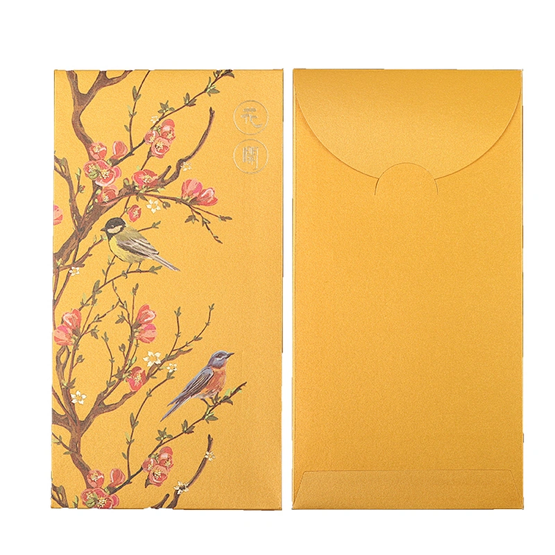 Custom-printed 2020 Flower-blossom-Fugui Envelop Envelopes in red lunar New Year pockets