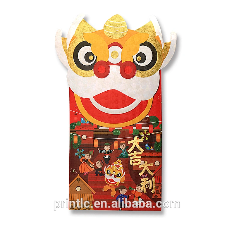 The new lunar New Year red envelope with a hot stamping design