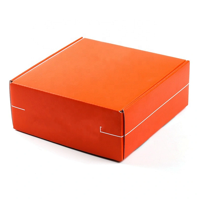 Custom Offset Printing One piece Foldable Corrugated Paper Mailer Small Snack Subscription Box Packaging