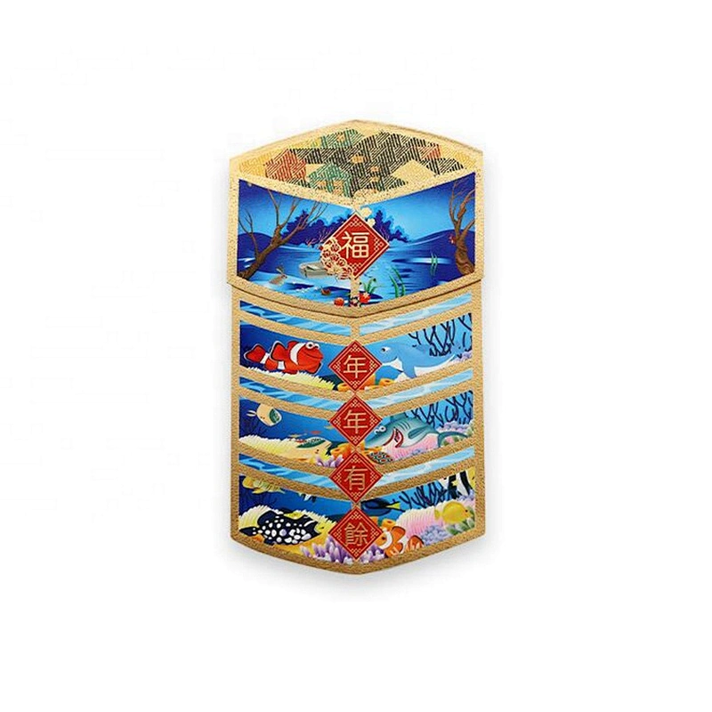 Custom New product Paper New Year Envelope Chinese Red pocket With Special Style